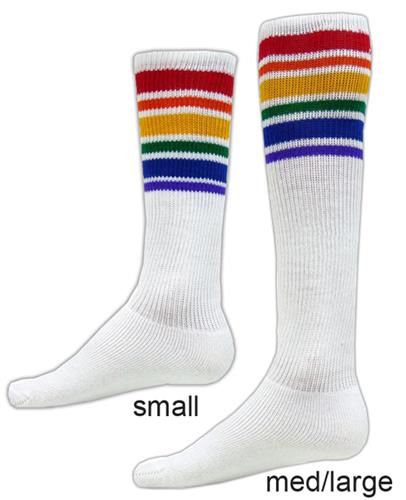 Red Lion Rainbow Pride Collection Tube Socks - Soccer Equipment and Gear