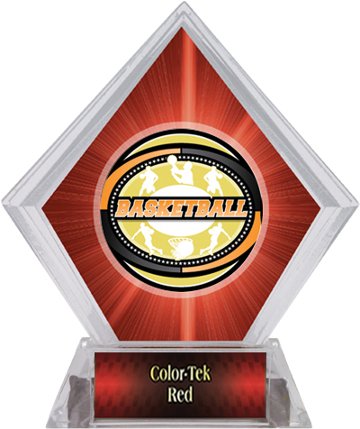 Award Classic Basketball Red Diamond Ice Trophy. Personalization is available on this item.