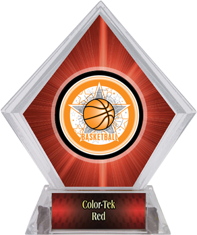 All-Star Basketball Red Diamond Ice Trophy. Engraving is available on this item.
