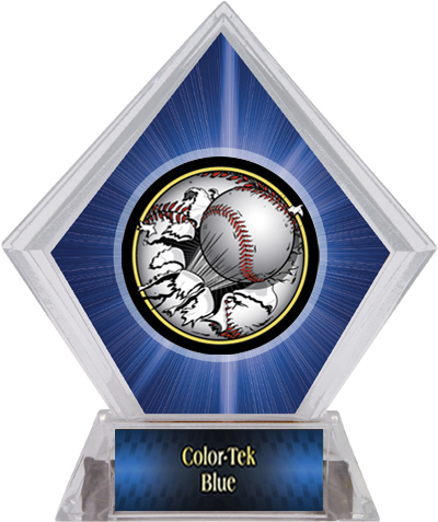 Awards Bust-Out Baseball Blue Diamond Ice Trophy. Personalization is available on this item.
