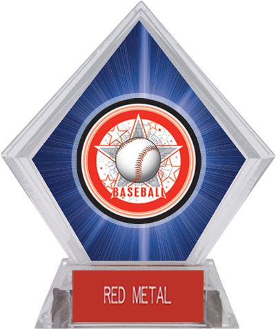 Awards All-Star Baseball Blue Diamond Ice Trophy. Engraving is available on this item.