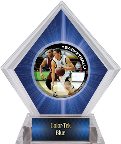P.R. Male Basketball Blue Diamond Ice Trophy. Personalization is available on this item.