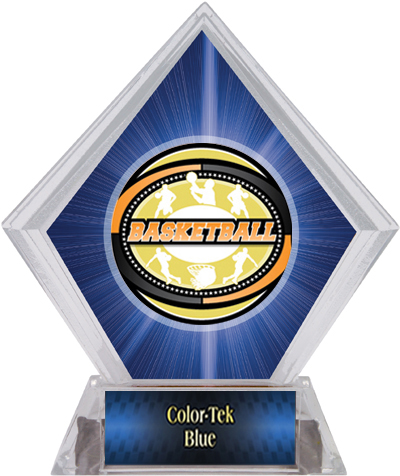 Award Classic Basketball Blue Diamond Ice Trophy. Personalization is available on this item.