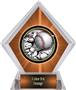 Awards Bust-Out Baseball Orange Diamond Ice Trophy