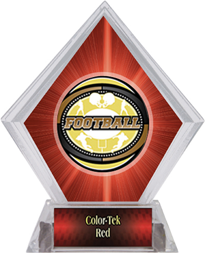 Awards Classic Football Red Diamond Ice Trophy. Personalization is available on this item.