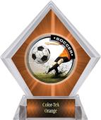 Awards P.R. Male Soccer Orange Diamond Ice Trophy