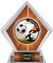 Awards P.R. Male Soccer Orange Diamond Ice Trophy