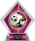 Awards P.R. Male Soccer Pink Diamond Ice Trophy