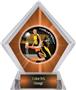 Awards PR1 Volleyball Orange Diamond Ice Trophy