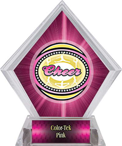 Awards Classic Cheer Pink Diamond Ice Trophy. Personalization is available on this item.