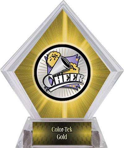 Hasty Award Xtreme Cheer Yellow Diamond Ice Trophy. Personalization is available on this item.