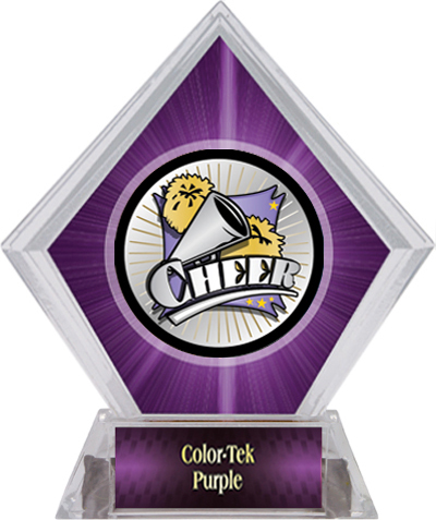 Hasty Award Xtreme Cheer Purple Diamond Ice Trophy. Personalization is available on this item.