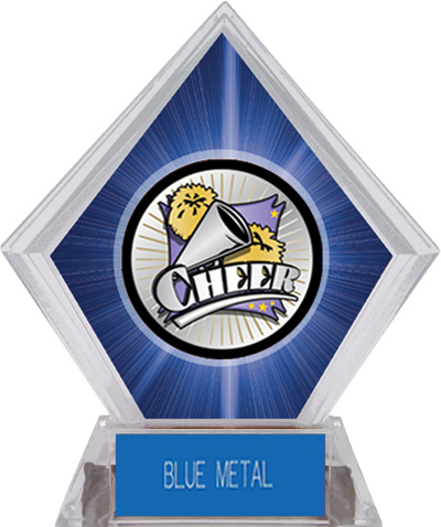 Hasty Award Xtreme Cheer Blue Diamond Ice Trophy. Engraving is available on this item.