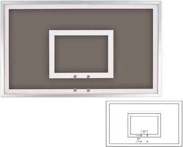 36"x60" Smoked Glass Basketball Backboard FT221SM