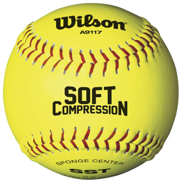 Wilson Soft Compression Fastpitch Softballs (1 DZ)