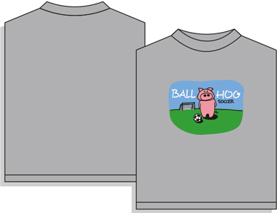 Utopia Soccer Ball Hog Short Sleeve T-shirt