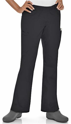 Landau Womens Modern 6 Pocket Cargo Flare Pants. Embroidery is available on this item.