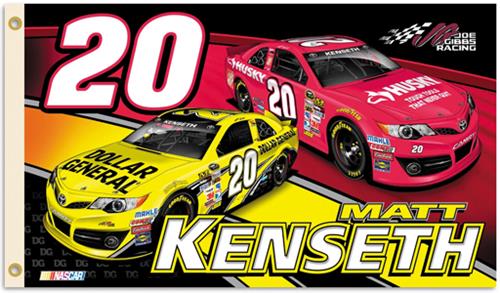 NASCAR Matt Kenseth #20 2-Sided 3' x 5' Flag