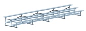 3 Row 27' Bleacher Standard Single Foot Plank Aluminum/Steel Under Structure BLCH-327 3 Row 27' Bleacher Standard Single Foot Plank Aluminum/Steel Under Structure BLCH-327