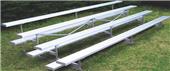 Jaypro 4 Row Standard Aluminum/Galvanized Bleacher