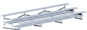 21 FT (3 Row - Double Foot Plank) - All Aluminum Bleacher