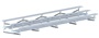 3 Row 27' Bleacher Preferred Double Foot Plank - All Aluminum BLDP-327AL