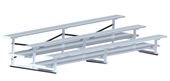 Bleacher - 15 ft. (3 Row - Double Foot Plank) - All Aluminum