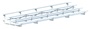 4 Row 27' Bleacher Preferred Double Foot Plank Tip & Roll BLDP-427TRG
