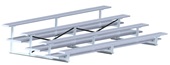 Bleacher - 15 ft. (4 Row - Double Foot Plank) - All Aluminum