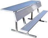 Jaypro 27' Aluminum Player Bench With Shelf