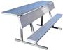 Jaypro 27' Aluminum Player Bench With Shelf