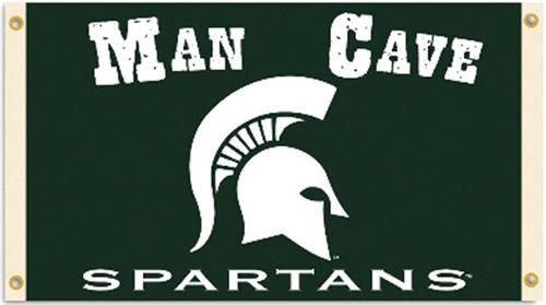 College Michigan State Spartan Man Cave 3'x5' Flag