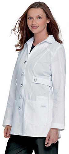Landau Women's Trench Style Lab Coat