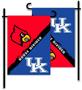 COLLEGIATE Kentucky/Louisville House Divided Flag