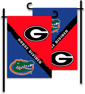COLLEGIATE Georgia - Florida House Divided Flag