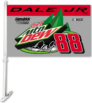 NASCAR Earnhardt Jr. #88 MTN. DEW 11"x18" Car Flag