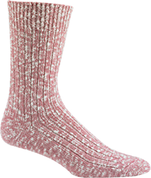 Wigwam Pink Cypress Crew Ragg Wool Look Socks