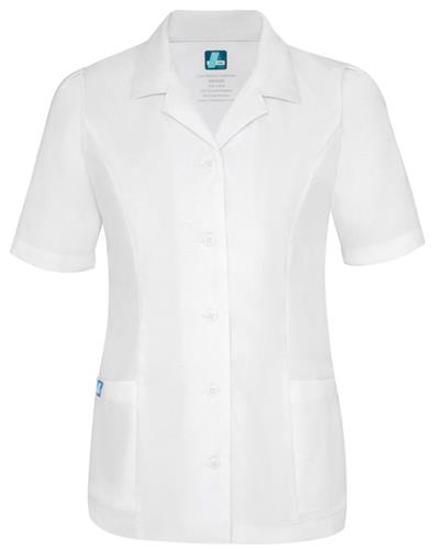 Adar Womens Lapel Collar Nurse Top. Embroidery is available on this item.