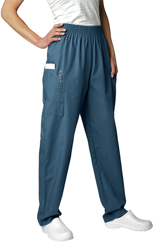 Adar Women's Patch Pocket Cargo Pants. Embroidery is available on this item.