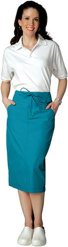 Adar Womens Mid-Calf Length Drawstring Skirt