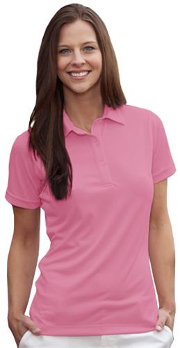 Hartwell 905 Madison Ladies Solid Jersey Pink Polo. Printing is available for this item.