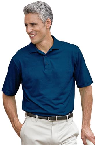 Hartwell 700 Henry Men's Textured Stripe Polo. Printing is available for this item.