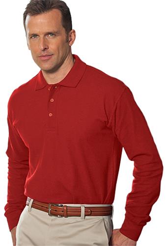 Hartwell 3012 Calhoun Mens Long Sleeve Cotton Polo. Printing is available for this item.