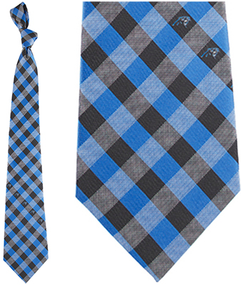 Eagles Wings NFL Panthers Woven Poly Check Tie