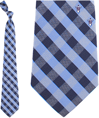 Eagles Wings NFL Titans Woven Poly Check Tie