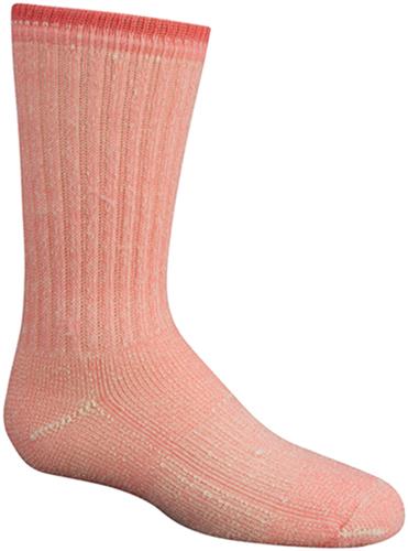 Wigwam Pink Youth Merino Comfort Hiker Crew Socks