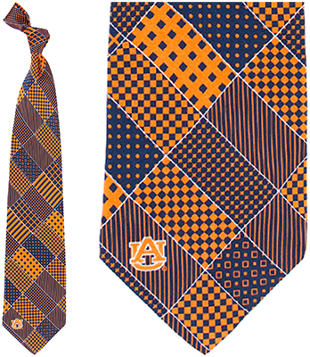 Eagles Wings NCAA Auburn Tigers Patchwork Tie