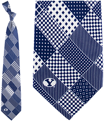 Eagles Wings NCAA BYU Cougars Patchwork Tie