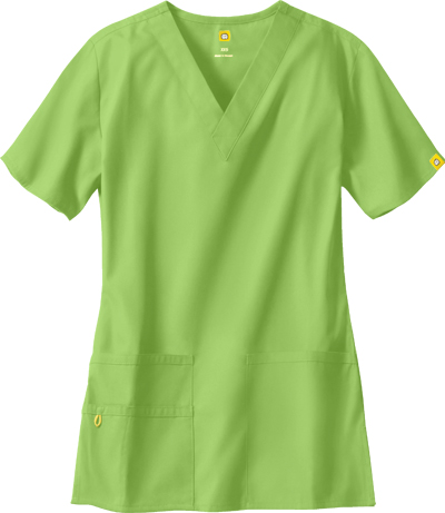 WonderWink The Bravo Lady Fit V-Neck Scrub Top. Embroidery is available on this item.