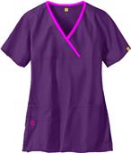 WonderWink The Charlie Lady Fit Y-Neck Scrub Top
